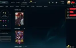 CONTA NV 84 COM 19 SKINS 46 CAMPEÕES