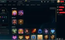 CONTA NV 84 COM 19 SKINS 46 CAMPEÕES