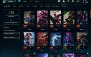 Conta prata 4 com 70 Champs e 33 Skin + RYZE TRIUNFANTE RARA