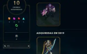 Conta LOL para ser main Todos bonecos do lol 150 skins