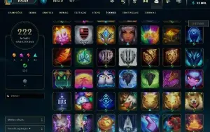 Conta LOL para ser main Todos bonecos do lol 150 skins