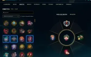 Conta LOL para ser main Todos bonecos do lol 150 skins