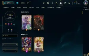Conta LOL para ser main Todos bonecos do lol 150 skins