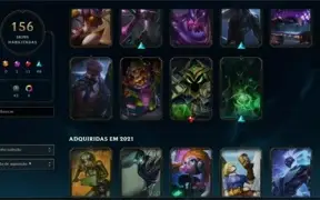 Conta League Of Legends (156 skins, Todos Campeões)