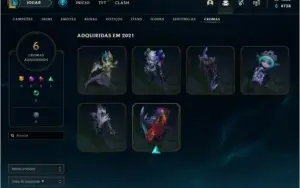 Conta LOL MMR GOLD/PLAT nivel 92