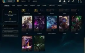 Conta ouro 3 BARATA com 1 skin e 27 champs