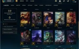 Conta ouro 3 BARATA com 1 skin e 27 champs
