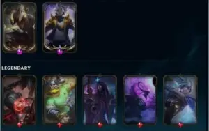 conta de 2014, com mmr de mestre, 338 skins e mui