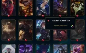 conta de 2014, com mmr de mestre, 338 skins e mui