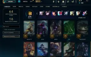 Ferro 2 com 20 Champs e 1 Fragmento de skin