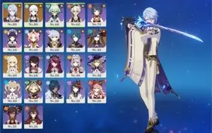 AYATO+LUA DE FUTSU, AYAKA, MONA. + 2 armas 5*