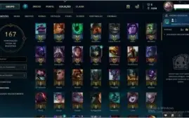 CONTA LOL - PLATINA 1 - SKINS VITORIOSAS DESDE A SEASON 3