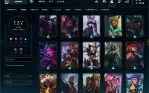 Conta lol ouro 4 137 skins