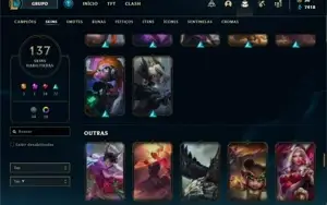 Conta lol ouro 4 137 skins