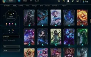 Conta lol ouro 4 137 skins