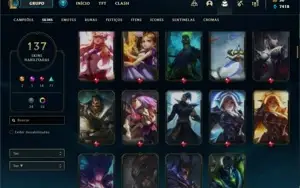 Conta lol ouro 4 137 skins