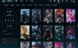 Conta lol ouro 4 137 skins