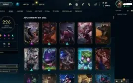 Vendo conta lol com 5 skins prestigio e 1 skin Mitica