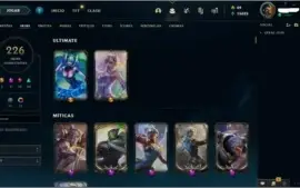 Vendo conta lol com 5 skins prestigio e 1 skin Mitica