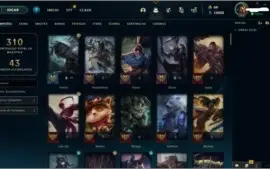 Vendo conta lol com 5 skins prestigio e 1 skin Mitica