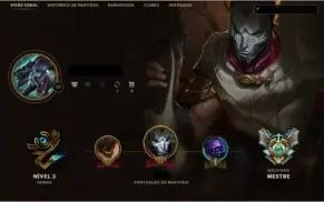Conta de LOL MESTRE C / 69 % DE VITÓRIA