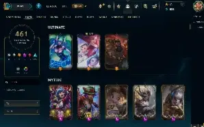 Conta de LoL Negociavel  LvL 574 | 461 Skins | Elo Esmeralda