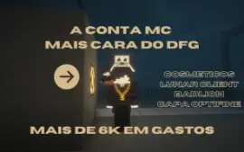 [Lc/Bl/Of] Minecraft Full Acesso Com 6 Mil Reais Em Gastos