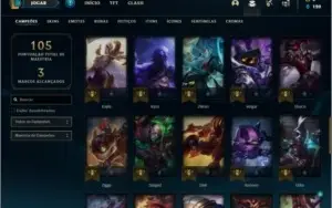 Conta platina 2 com 10 skins e 51 champs ( MAIN JG / TOP )