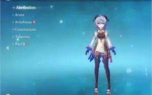 CONTA GENSHIN IMPACT NOVA PERSONAGEM