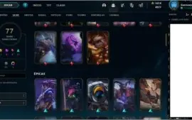 Conta LoL com Kayle juizaRammus rei 77skins 8 lendarias 17ep