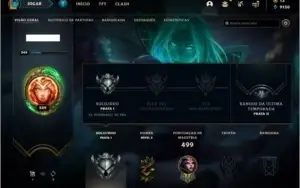Conta prata 1 com 150 champs e 134 skins