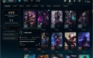 Conta prata 1 com 150 champs e 134 skins