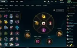conta de lol com varias skins
