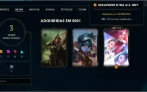 CONTA LOL PLAT 3 MMR OTIMO COM RP E SKIN ULTIMATE
