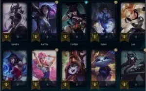 CONTA LOL PLAT 3 MMR OTIMO COM RP E SKIN ULTIMATE
