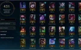 CONTA LOL LVL 30 89 champions + 12k de IP GOLD V