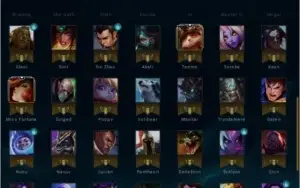 Conta ouro 5, 30 baús hextec, 80 campeões