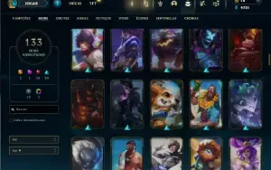 Ouro 3 com 140 Champs e 133 Skins