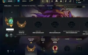 Ouro 3 com 140 Champs e 133 Skins