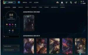 Conta League Of Legends 88 Skins Sou Confiavel Faço Desconto