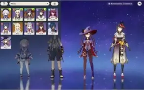 Conta Genshin Impact AR9, 2 personagens 5 estrelas Qiqi Mona