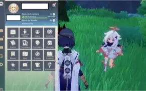 Conta Genshin Impact AR9, 2 personagens 5 estrelas Qiqi Mona