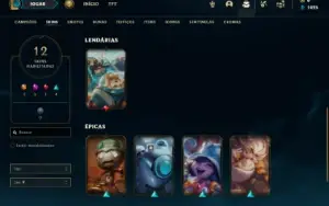 Conta prata 2 com 40 Champs e 12 Skins ( MAIN SUP )
