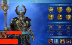 Conta Raid shadow legends ultra end game, platinum trophy