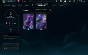 Conta bronze 3 com 27 Champs e 2 Skins + 2 Fragmentos