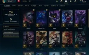 Conta bronze 3 com 27 Champs e 2 Skins + 2 Fragmentos