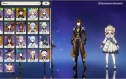 AR 54 / KEQING/MONA/ZHONGLI+1/GANYU+AMOS/QIQI