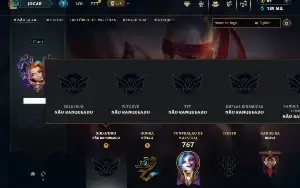 Unranked com TODOS os Champs e 145 Skins (ADC / SUP / JG)