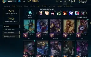Unranked com TODOS os Champs e 145 Skins (ADC / SUP / JG)