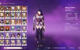✨ Conta Genshin AR 59 - 16 Perso. 5* e mais! Veja Descrição!